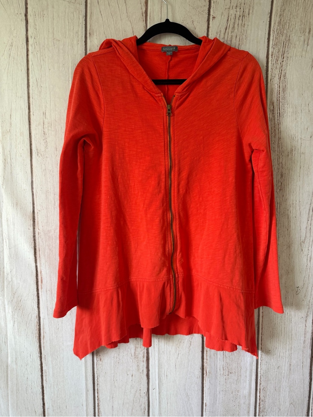 Lilla P Women's Size S Red Zip-Up Hoodie